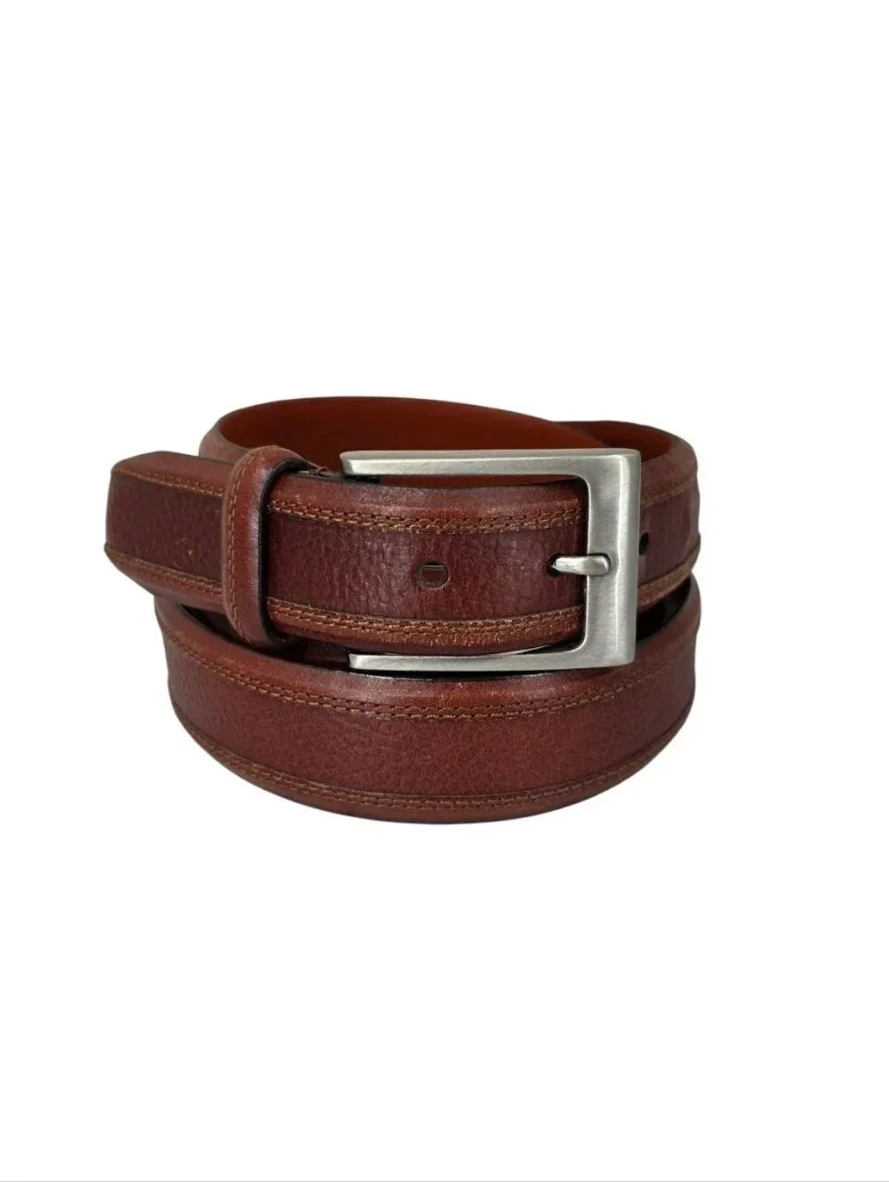 Cremieux Men's Brown Leather Belt - Classic Casual Style Size 44